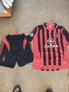 Strój piłkarski AC Milan XXL nowy. Komplet. Koszulka i spodenki 