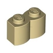 LEGO PALISADA 1X2 PIASKOWA