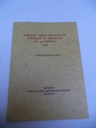Pierwszy Zjazd Bibliofilów Polskich w Krakowie 28-30 czerwca 1925 Reprint