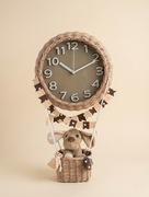 Dekor ścienny „Balon” z zegarem - do pokoju dziecięcego