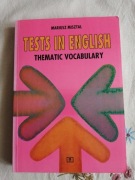 Test in English thematic vocabulary M. Misztal 