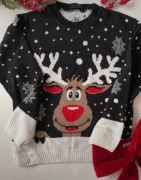 Sweter świąteczny damski boże Narodzenie renifer angel s