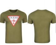 T-shirt męski bawełniany slim fit z nadrukiem Guess S