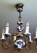 Żyrandol fajans Włocławek unikat!