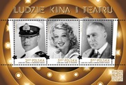 Polska  4800-02** Blok 311 Ludzie kina i teatru 