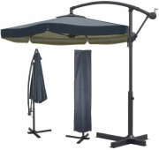 Parasol Wiszący Ogrodowy Deluxe – Z Falbaną, Pokrowcem i Regulacją