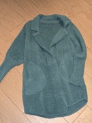 Płaszcz kurtka  alpaka zielony