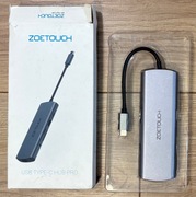 ZOETOUCH ADAPTER USB C 4K HDMI PRZEJŚCIÓWKA 9w1 MacBook, Chromebook