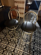 Krzesła barowe z ekoskóry