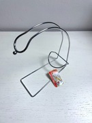 NOWY stylowy Stojak na wino srebrny