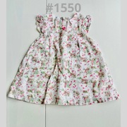 Sukienka na lato biała w kwiatki Cocodrillo rozm 68 6-9miesiecy #1550