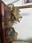 Model lokomotywy Stephenson’s Rocket mosiądz retro vintage kolekcjonerski