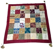 Narzuta patchworkowa 155x155 cm Rękodzieło Unikatowy wzór