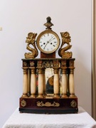 Zegar kominkowy typ Biedermeyer początek XIX w. 