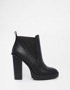 Czarne Buty Botki Asos Chelsea 37 Vintage y2k Boots Platformy Black Shoes