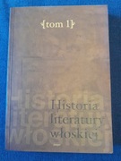 Historia literatury włoskiej Tom I 