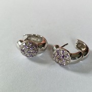 Srebrne kreole z cyrkoniami próba 925