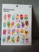 Flying Tiger naklejki brokatowe lody desery wesołe  Nowe