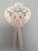 Anioł wiszący makrama 