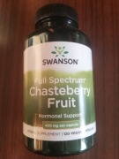 Swanson Chasteberry Fruit. Niepokalanek pospolity. 400 gram. 120 kapsułek. 