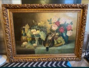 Obraz olejny „Martwa Natura” H. Schüler - przedwojenny