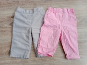 Spodnie dziewczęce 2 szt  George rozm. 68/74