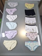 Zestaw 12 szt. Majtki Dziewczęce Markowe Rozmiar 98/104