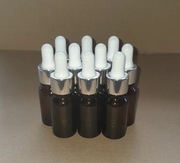 Butelka szklana brązowa z pipetą pipetką na serum olejek 10 ml 50 szt