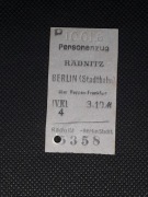 Magnes Bilet Radnitz (Radnica) - Berlin