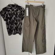 Spodnie damskie, nowe, cargo r.L, bawełna 100%