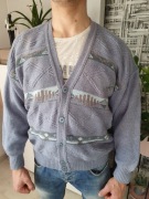 Elegancki sweter męski L/XL rozpinany