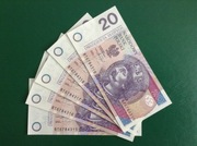 ____ 5 x 20 zł BT z 2016 roku ____ UNC I