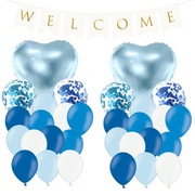 Zestaw dekoracji WELCOME Balony foliowe Powitanie