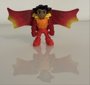 Figurka superbohatera z kolorowymi skrzydłami