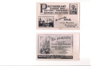 Pamiątka wizytacji pasterskiej/kolędy 1957 i 1959 rok.