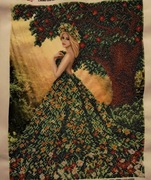 Obraz haftowany koralikami Pani Lato 