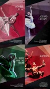 4xDVD Balet Romeo i Julia Jezioro łabędzie The Fiddle and the Drum Carmen
