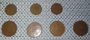 Monety Elizabeth II 1971 1979 1987 1988 2 PENCE 7 sztuk