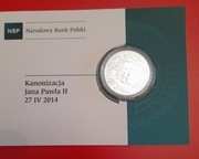 10 ZŁOTYCH  KANONIZACJA JANA PAWŁA II - 27IV2014