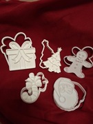 Zestaw świątecznych foremek do pierników (Wykrawacze + Stemple) 5szt