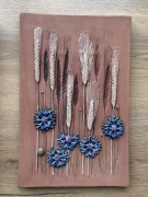 Jie Gantofta ozdobna tabliczka vintage, kafel, Szwecja