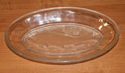 Półmisek szklany z rybą PRL