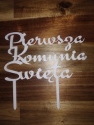 Topper na tort w druku 3d pierwsza komunia Święta 