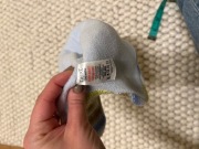 Next ciepła czapka zimowa niebieska paski modna chłopiec 3/6M