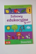 Akademia Domowa Zabawy edukacyjne 3-latka Zeszyt z naklejkami nr 1