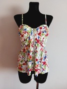 bluzka jak gorset na zamek usztywniany biustonosz na ramiaczkach s m