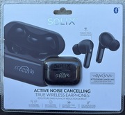 Słuchawki douszne bezprzewodowe Solix, czarne  , NOWE