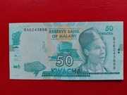 Malawi 50 Kwacha 2016r. P-64c UNC 