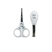 Zestaw pielęgnacyjny dla niemowląt 2w1 Nożyczki i Cążki White