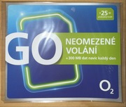Anonimowa Czeska karta SIM PREPAID O2 25 KC + MB BEZ REJESTRACJI